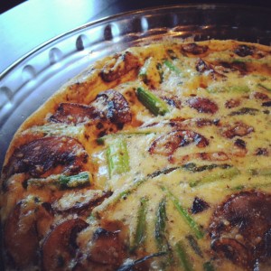 Mushroom and Asparagus Quiche (Dairy and Grain Free)